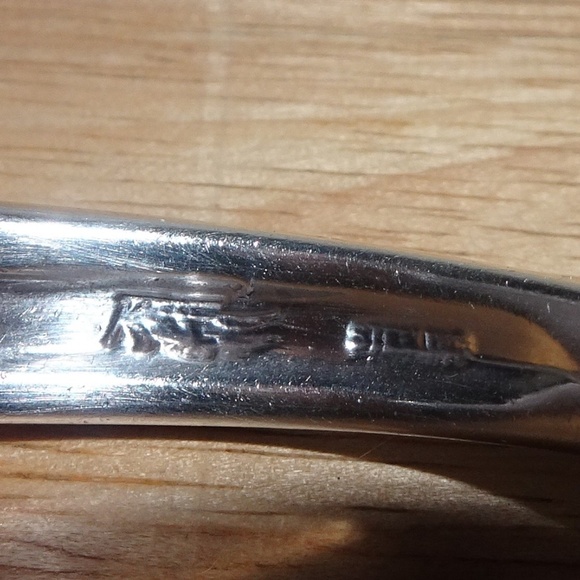 Native Lapis~Turquoise~Red Coral Sterling Bracelet - Picture 7 of 8